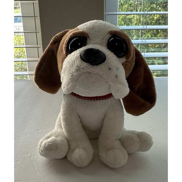 Other - Vintage 1994 Petting Zoo Bright Eyez Beagle Hound Dog Plush 8" Brown White